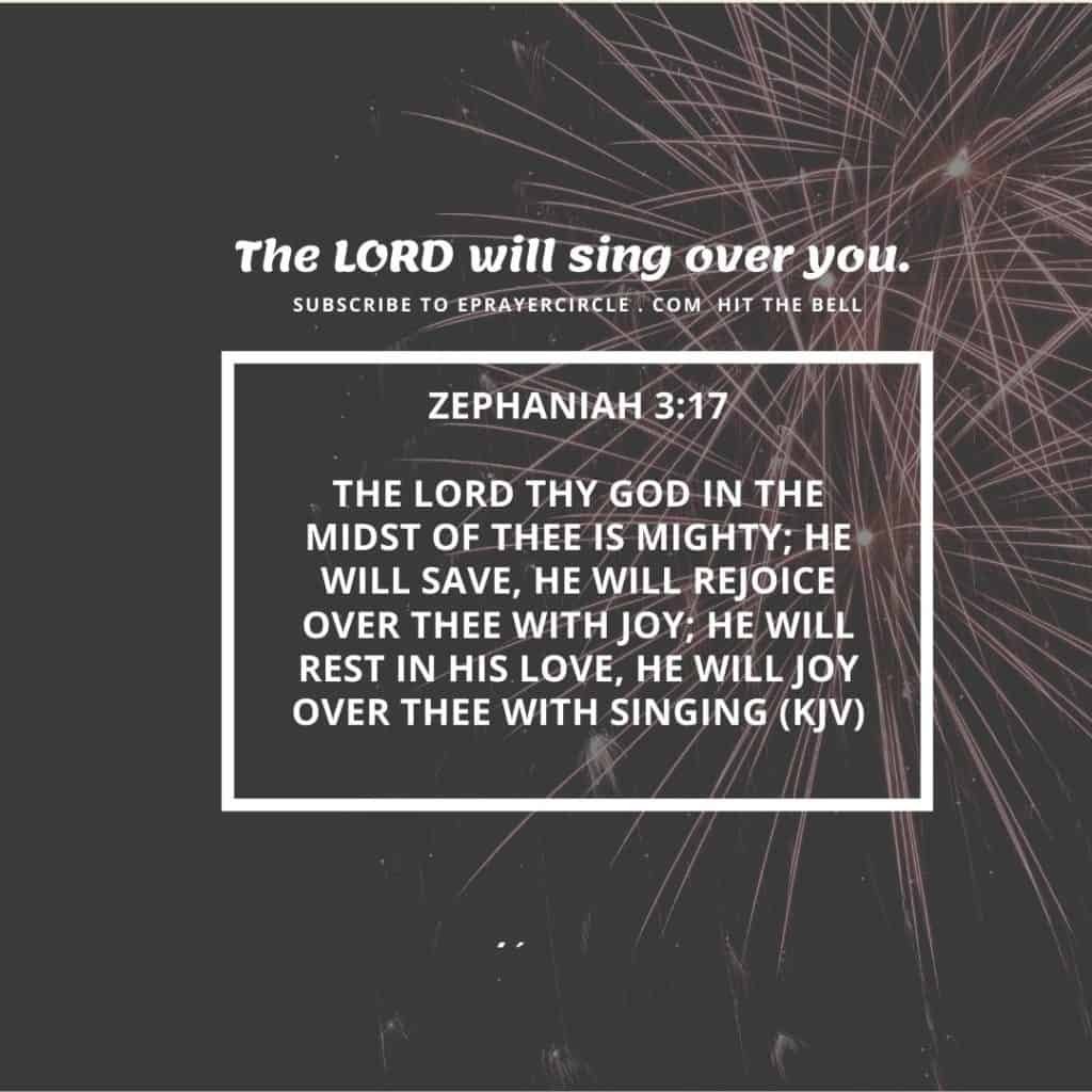 Yhe Lord Will Sing Over You)