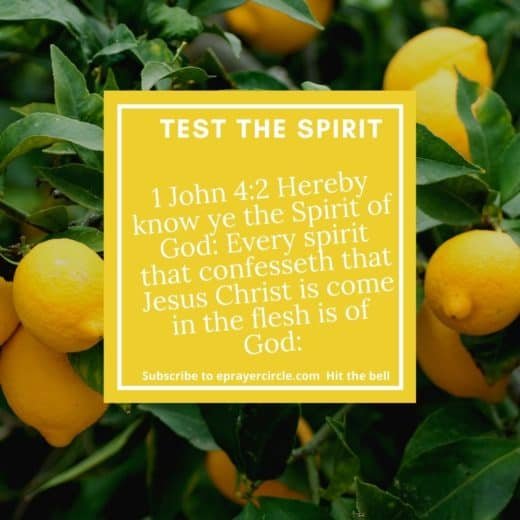 Test the spirit