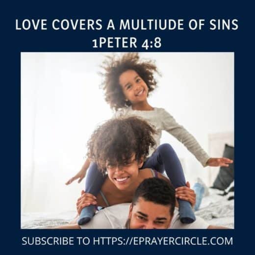 Love covers sins