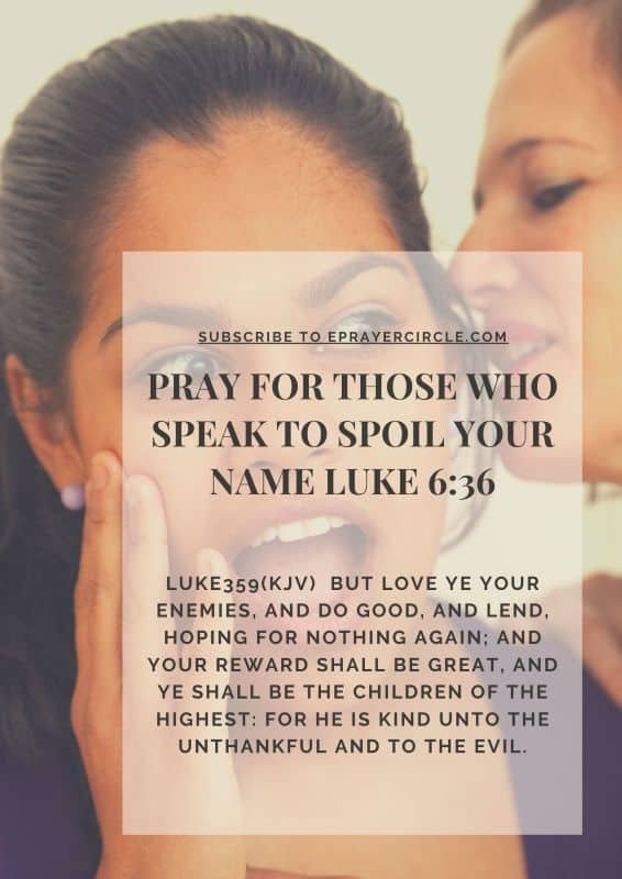 Pray for your enemies