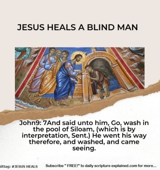 Jesus heals