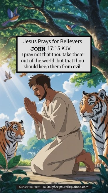 Jesus prays for believers