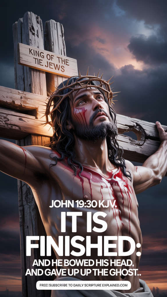 Alt tag: It is Finished