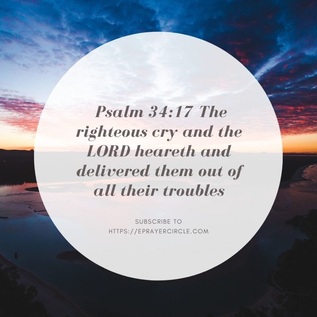 The righteous cry