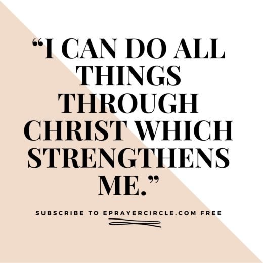 I Can Do All Things Through Christ Which Strengthens Me