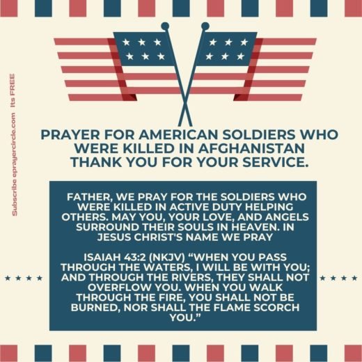 Prayer for Soldiers