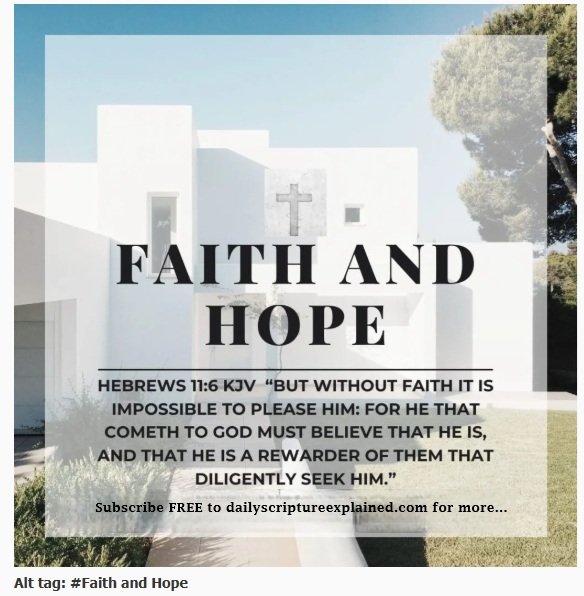 Alt Tag: Faith and Hope