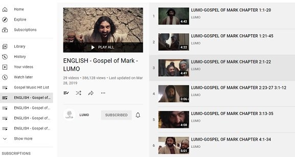 gospelofmarkplaylist