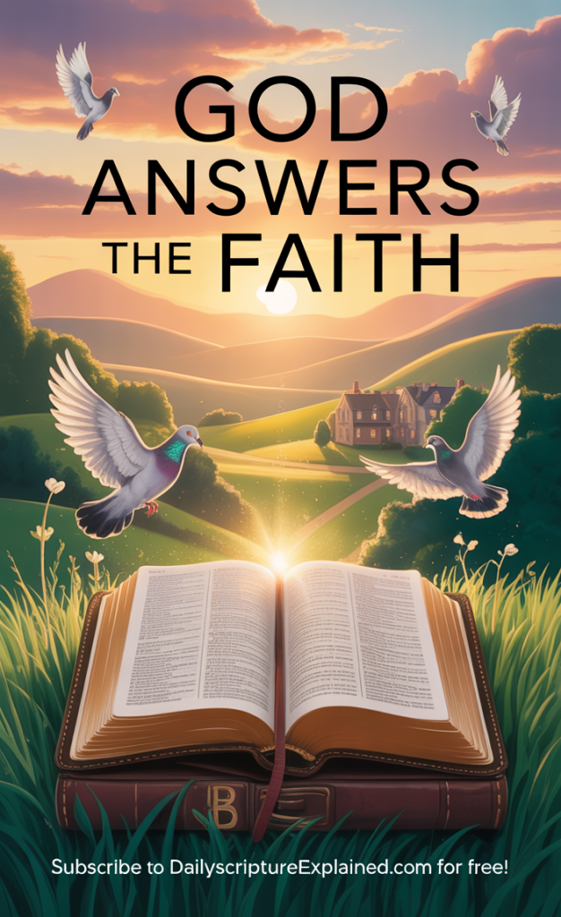 God answers the faith