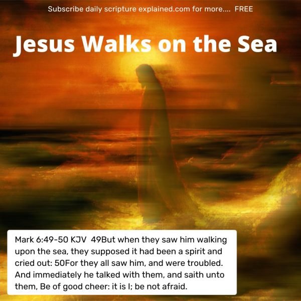 Jesus walks on the Sea