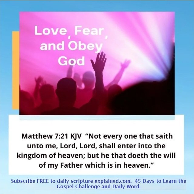 god, fear and salvation