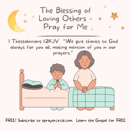 the blessing of loving others pray for me (600 × 600 px)