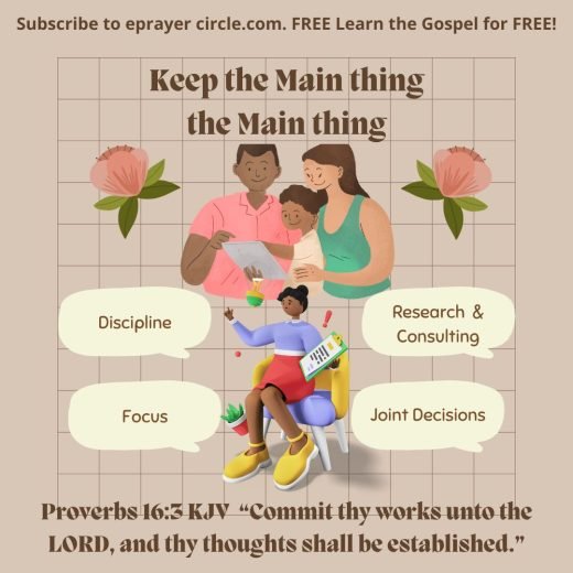 keep the main thing the main thing