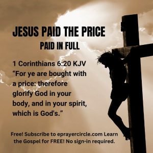 jesus paid the price