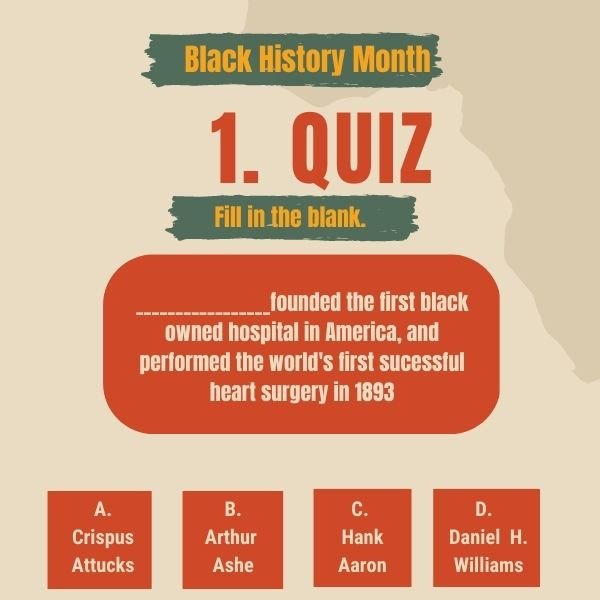 Black History Month Quiz