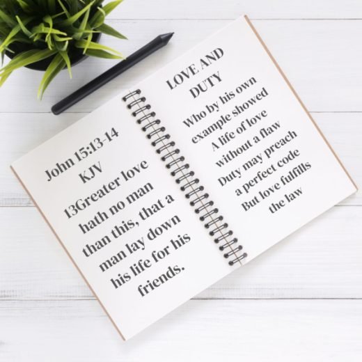 Christian Poetry Love and Duty