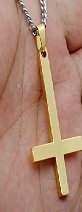 upsidedowninveretedgoldcross