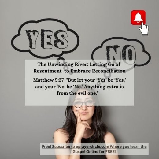 Let your words be yes or no.