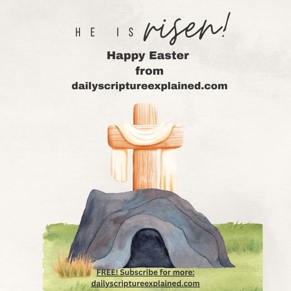 he is risen easter poster