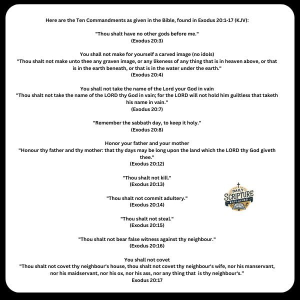 10 commandments