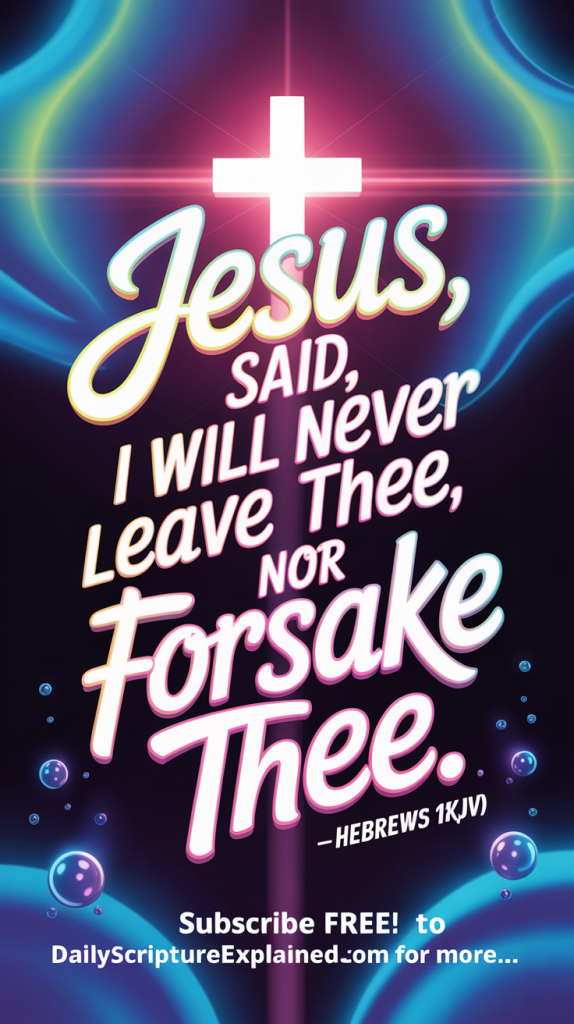 never leave you