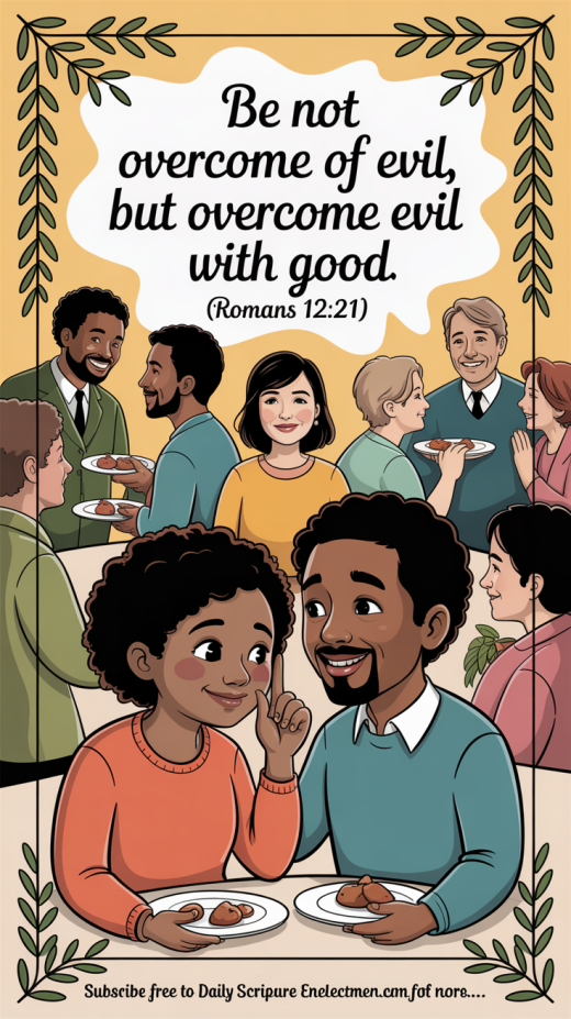 Do not be overcome with evil