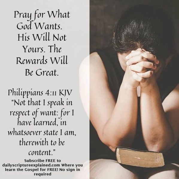 pray for gods will