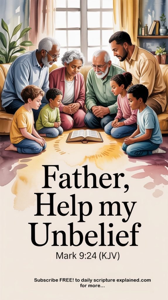 Father, help my unbelief