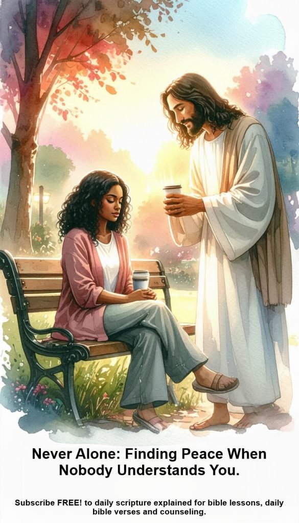 Beautiful woman and Jesus never alone.