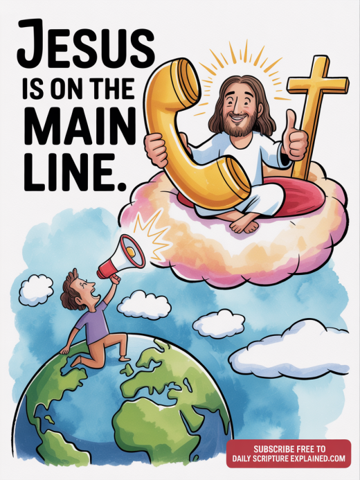 Jesus on the main line.