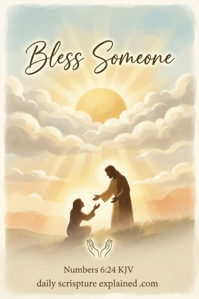 Bless someone