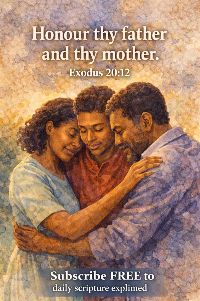 Honor thy father and mother
