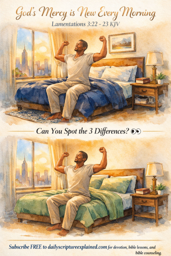 Gods mercy is new every morning