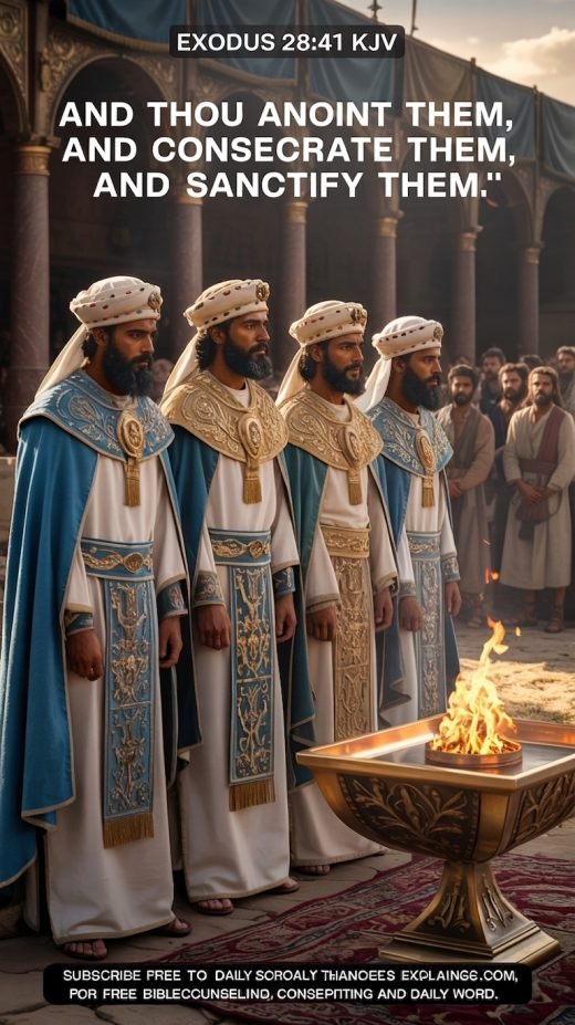 Aaron and sons made priests