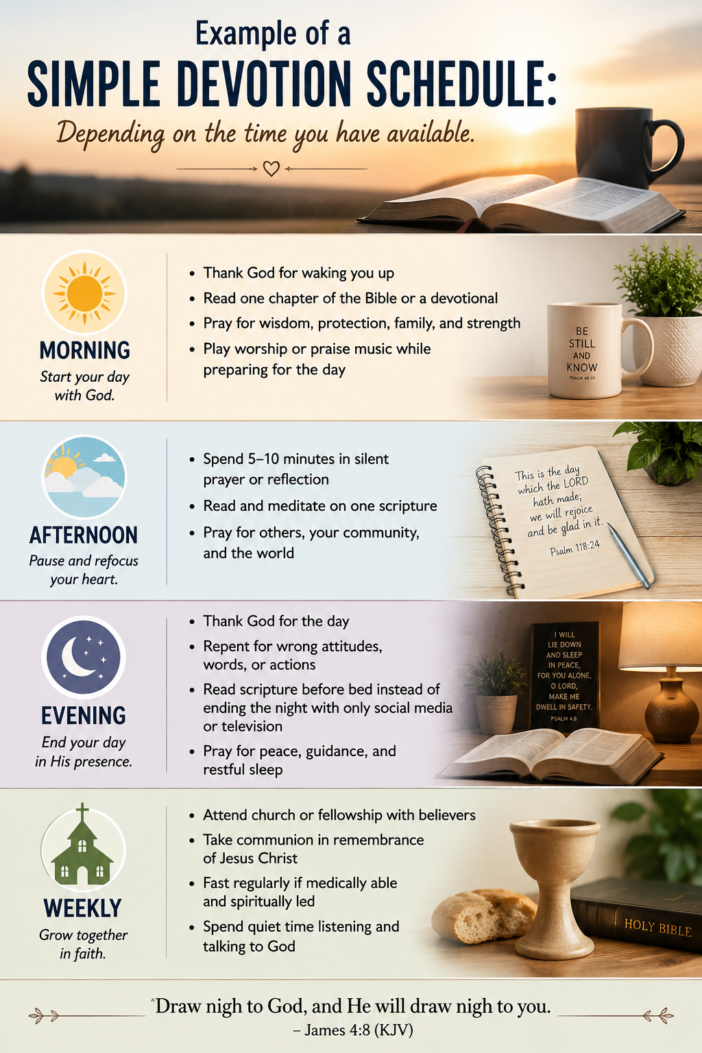 sample devotion schedule