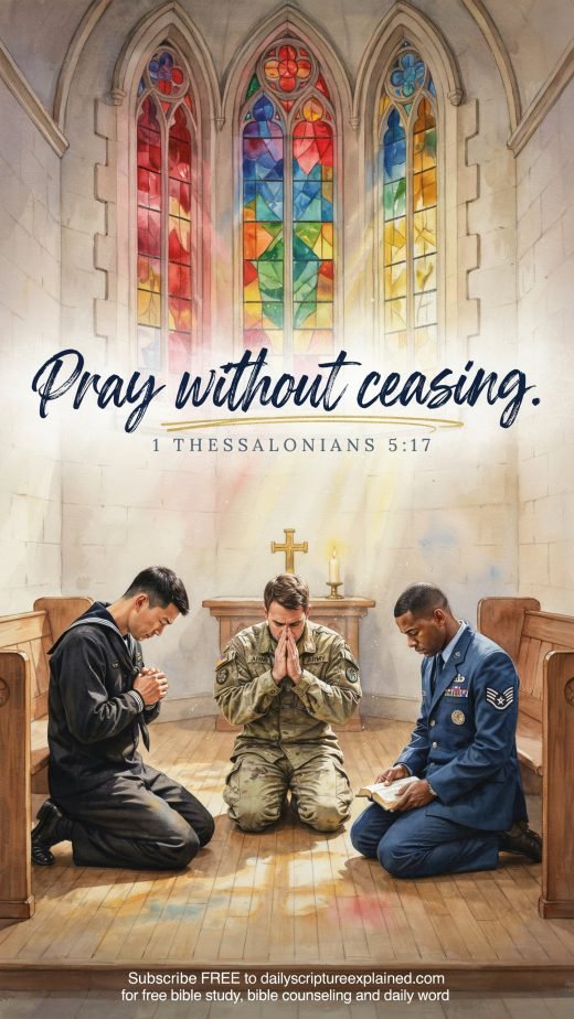 military praying