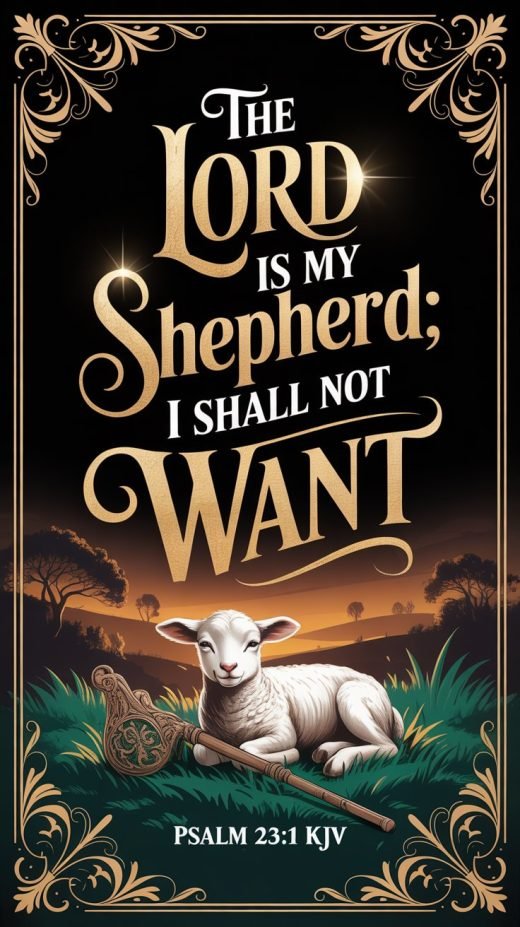 the lord is my shepherd (