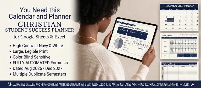 christian digital student success planner