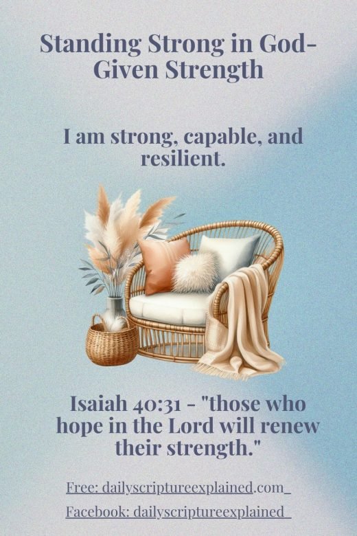I am strong capable