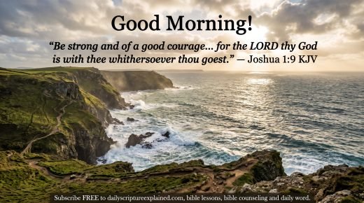 Be strong and of good courage