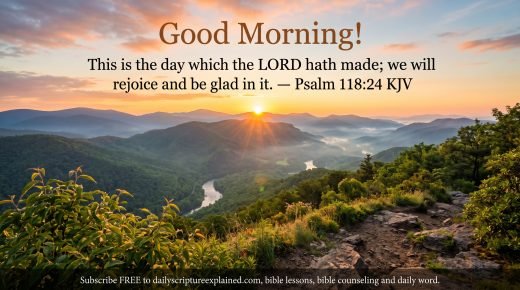 This is the day the lord has made Psalm 118:24